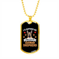 Home With German Shepherd Necklace Stainless Steel or 18k Gold Dog Tag 24" Chain-Express Your Love Gifts