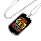Home Without a Dog Necklace Stainless Steel or 18k Gold Dog Tag 24" Chain-Express Your Love Gifts