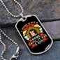 Home Without a Dog Necklace Stainless Steel or 18k Gold Dog Tag 24" Chain-Express Your Love Gifts