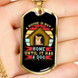 Home Without a Dog Necklace Stainless Steel or 18k Gold Dog Tag 24" Chain-Express Your Love Gifts