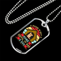 Home Without a Dog Necklace Stainless Steel or 18k Gold Dog Tag 24" Chain-Express Your Love Gifts
