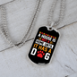 Home Without Dog Paw Necklace Stainless Steel or 18k Gold Dog Tag 24" Chain-Express Your Love Gifts