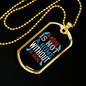 Home Without Dog Plain Necklace Stainless Steel or 18k Gold Dog Tag 24" Chain-Express Your Love Gifts
