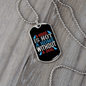 Home Without Dog Plain Necklace Stainless Steel or 18k Gold Dog Tag 24" Chain-Express Your Love Gifts