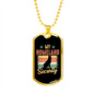 Homeland Security Dog Necklace Stainless Steel or 18k Gold Dog Tag 24" Chain-Express Your Love Gifts