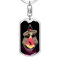 Homesick Alien Dog Tag Pendant Keychain Stainless Steel or 18k Gold-Express Your Love Gifts