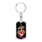 Homesick Alien Dog Tag Pendant Keychain Stainless Steel or 18k Gold-Express Your Love Gifts