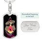 Homesick Alien Dog Tag Pendant Keychain Stainless Steel or 18k Gold-Express Your Love Gifts