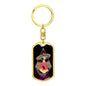 Homesick Alien Dog Tag Pendant Keychain Stainless Steel or 18k Gold-Express Your Love Gifts