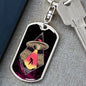 Homesick Alien Dog Tag Pendant Keychain Stainless Steel or 18k Gold-Express Your Love Gifts