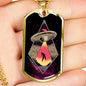 Homesick Alien Necklace UFO Alien Fan Gift Stainless Steel or 18k Gold Dog Tag 24" Chain-Express Your Love Gifts