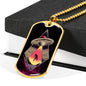 Homesick Alien Necklace UFO Alien Fan Gift Stainless Steel or 18k Gold Dog Tag 24" Chain-Express Your Love Gifts