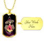 Homesick Alien Necklace UFO Alien Fan Gift Stainless Steel or 18k Gold Dog Tag 24" Chain-Express Your Love Gifts