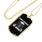 Honey Badger of Money Crypto Necklace Stainless Steel or 18k Gold Dog Tag 24" Chain-Express Your Love Gifts