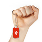 Hongkong Flag Necklace Stainless Steel or 18k Gold Dog Tag 24" Chain-Express Your Love Gifts