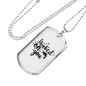 Hooked On You Fishing Necklace Stainless Steel or 18k Gold Dog Tag 24" Chain-Express Your Love Gifts