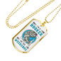 Hooker On The Weekends Fishing Necklace Stainless Steel or 18k Gold Dog Tag 24" Chain-Express Your Love Gifts