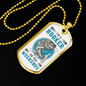 Hooker On The Weekends Fishing Necklace Stainless Steel or 18k Gold Dog Tag 24" Chain-Express Your Love Gifts