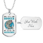 Hooker On The Weekends Fishing Necklace Stainless Steel or 18k Gold Dog Tag 24" Chain-Express Your Love Gifts