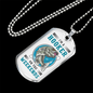 Hooker On The Weekends Fishing Necklace Stainless Steel or 18k Gold Dog Tag 24" Chain-Express Your Love Gifts