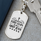 Hope And Love Christian Keychain Stainless Steel or 18k Gold Dog Tag Keyring-Express Your Love Gifts