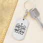 Hope And Love Christian Keychain Stainless Steel or 18k Gold Dog Tag Keyring-Express Your Love Gifts