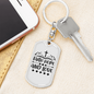 Hope And Love Christian Keychain Stainless Steel or 18k Gold Dog Tag Keyring-Express Your Love Gifts