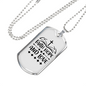 Hope And Love Necklace Stainless Steel or 18k Gold Dog Tag 24" Chain-Express Your Love Gifts