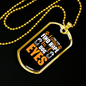 Hope in Dog Eyes Necklace Stainless Steel or 18k Gold Dog Tag 24" Chain-Express Your Love Gifts