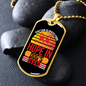 Hope in Dog's Eyes Necklace Stainless Steel or 18k Gold Dog Tag 24" Chain-Express Your Love Gifts