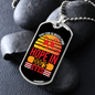 Hope in Dog's Eyes Necklace Stainless Steel or 18k Gold Dog Tag 24" Chain-Express Your Love Gifts