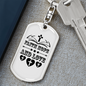 Hope Love Faith Christian Keychain Stainless Steel or 18k Gold Dog Tag Keyring-Express Your Love Gifts