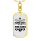 Hope Love Faith Christian Keychain Stainless Steel or 18k Gold Dog Tag Keyring-Express Your Love Gifts