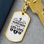 Hope Love Faith Christian Keychain Stainless Steel or 18k Gold Dog Tag Keyring-Express Your Love Gifts