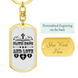 Hope Love Faith Christian Keychain Stainless Steel or 18k Gold Dog Tag Keyring-Express Your Love Gifts