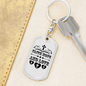 Hope Love Faith Christian Keychain Stainless Steel or 18k Gold Dog Tag Keyring-Express Your Love Gifts