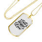 Hope Love Necklace Stainless Steel or 18k Gold Dog Tag 24" Chain-Express Your Love Gifts