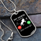 Horse Calling Horse Necklace Stainless Steel or 18k Gold Dog Tag 24" Chain-Express Your Love Gifts
