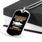 Horse Doesn't Like You Horse Necklace Stainless Steel or 18k Gold Dog Tag 24" Chain-Express Your Love Gifts