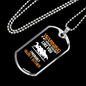 Horse Doesn't Like You Horse Necklace Stainless Steel or 18k Gold Dog Tag 24" Chain-Express Your Love Gifts