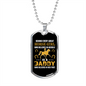 Horse Girl Horse Necklace Stainless Steel or 18k Gold Dog Tag 24" Chain-Express Your Love Gifts