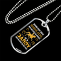 Horse Girl Horse Necklace Stainless Steel or 18k Gold Dog Tag 24" Chain-Express Your Love Gifts