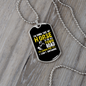 Horse in Old Town Road Horse Necklace Stainless Steel or 18k Gold Dog Tag 24" Chain-Express Your Love Gifts