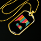 Horse Love Retro Horse Necklace Stainless Steel or 18k Gold Dog Tag 24" Chain-Express Your Love Gifts