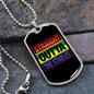 Horse PNG 2 (23)STRAIGHT Necklace Stainless Steel or 18k Gold Dog Tag 24" Chain-Express Your Love Gifts