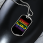 Horse PNG 2 (23)STRAIGHT Necklace Stainless Steel or 18k Gold Dog Tag 24" Chain-Express Your Love Gifts