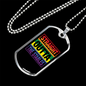 Horse PNG 2 (23)STRAIGHT Necklace Stainless Steel or 18k Gold Dog Tag 24" Chain-Express Your Love Gifts