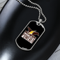 Horse Powered Horse Necklace Stainless Steel or 18k Gold Dog Tag 24" Chain-Express Your Love Gifts