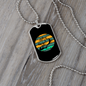 Horse Retro Circle Horse Necklace Stainless Steel or 18k Gold Dog Tag 24" Chain-Express Your Love Gifts