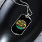 Horse Retro Circle Horse Necklace Stainless Steel or 18k Gold Dog Tag 24" Chain-Express Your Love Gifts